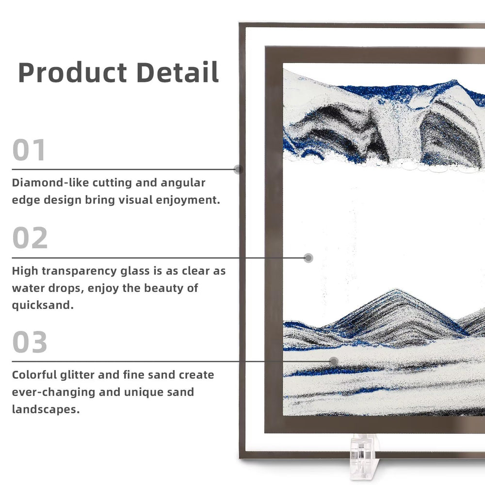 LCDOCLAK transparent glass frame enhances clarity and three-dimensional effect.