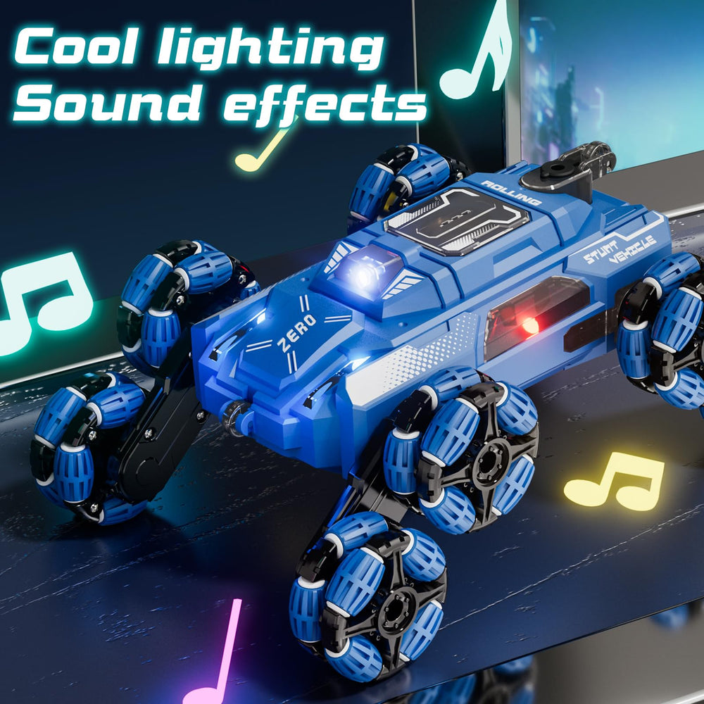 LCIMG Cool 8-Wheel Gesture-Control RC Stunt Car two rechargeable batteries for longer sessions