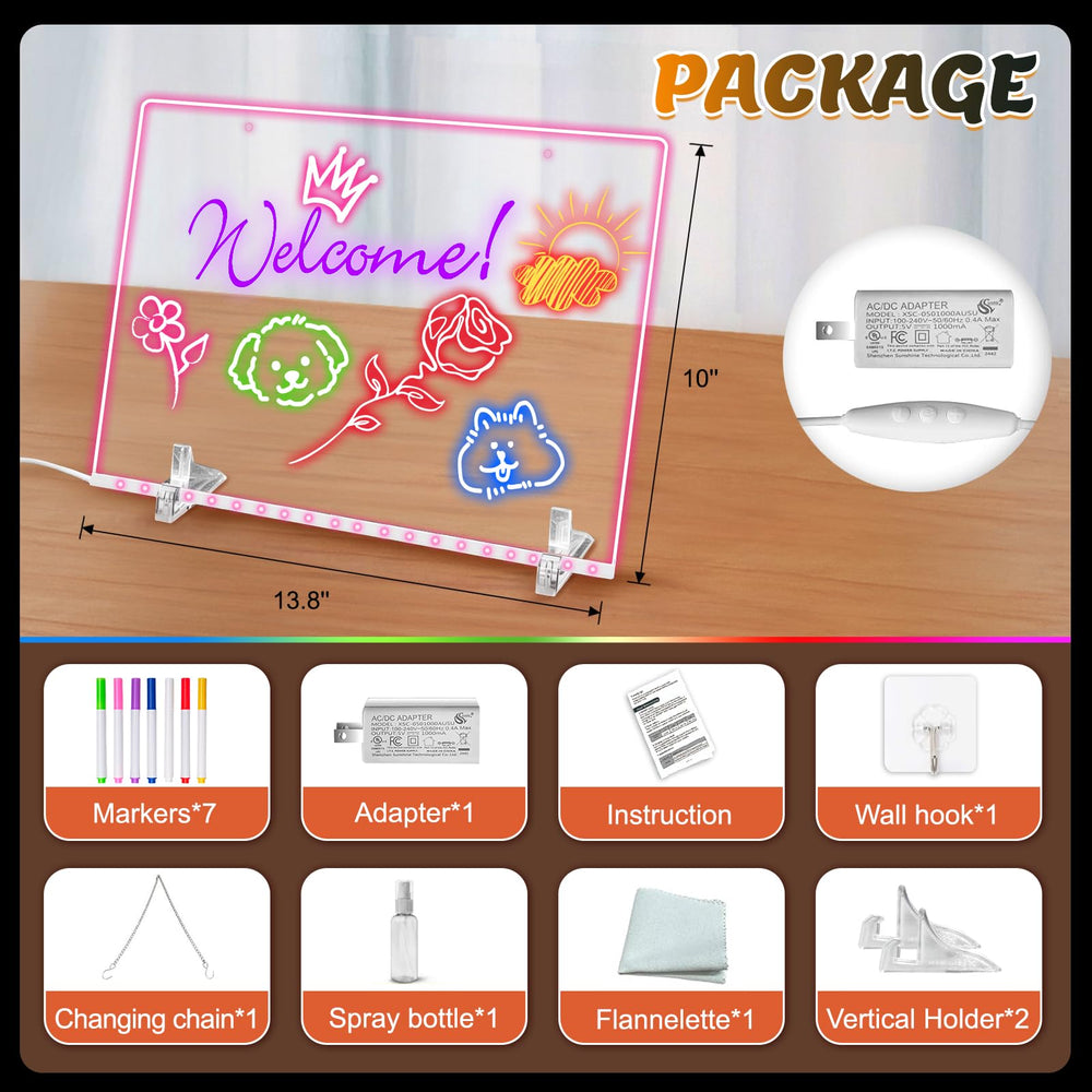 LCJECV LED Note Board dynamic neon modes for eye catching displays
