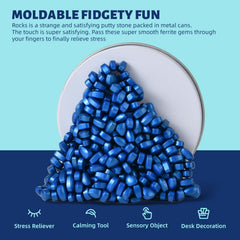 LCVUUK Magnetic pebbles detail highlights portable, resealable container for on-the-go play.