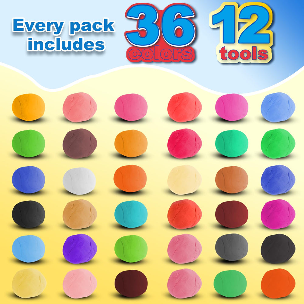 LCY WEDSHI 12-piece dough tools ensure safe crafting for kids.