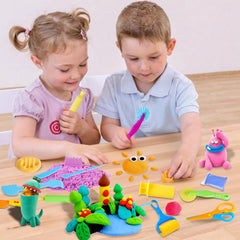 LCY WEDSHI 24-hour air dry clay hardens naturally for finished projects.