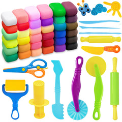 LCY WEDSHI air dry clay 48pcs supports creative play with 36 colors.