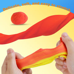 LCY WEDSHI soft vibrant clay texture for shaping and molding.