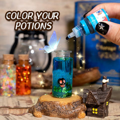 Glowing stones and crystals add sparkle to LDomet magic experiments.