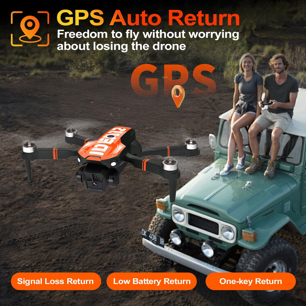 LE-IDEA IDEA12GPS hover-lock safety maintains stable flight and easy tracking.