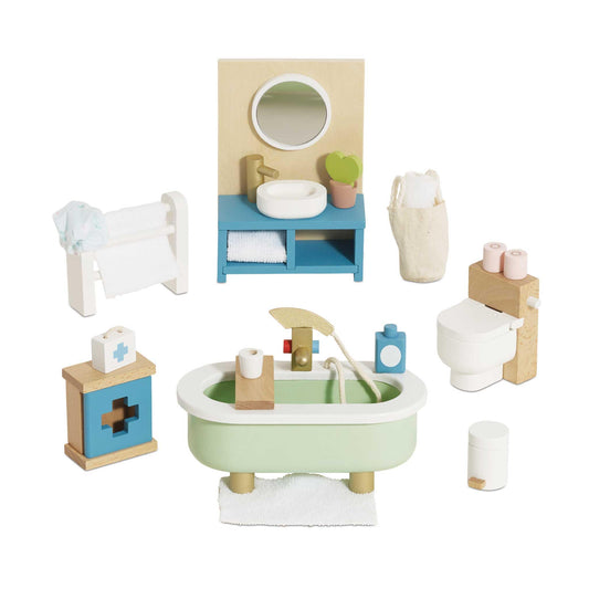 Le Toy Van Daisylane bathroom bath tub: realistic detail for immersive pretend play