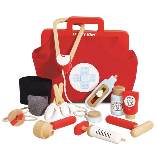 Le Toy Van Honeybake Doctor's Bag with tools for imaginative play.