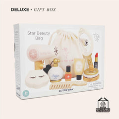 Le Toy Van Star Beauty Bag carry bag keeps all accessories neatly organized.
