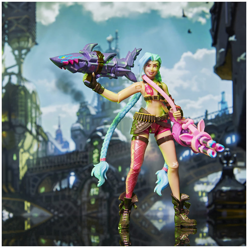 League of Legends Jinx fishbones and Pow-Pow accessories boost dynamic posing.