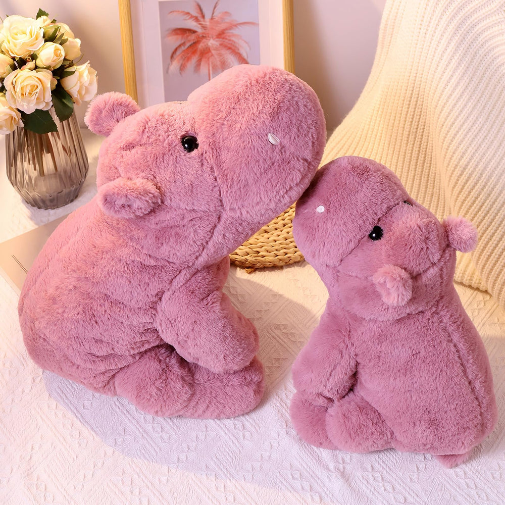 Leahaoe weighted hippo bedside snuggle for relaxing bedtime moments.