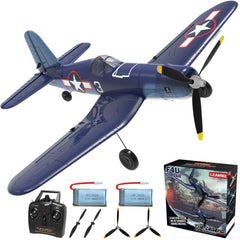 LEAMBE 4-Channel RC Plane ready to fly for quick outdoor aerobatics.