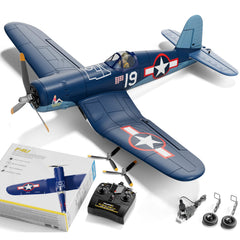 LEAMBE brushless 4-channel Corsair in flight-ready pose for beginners.