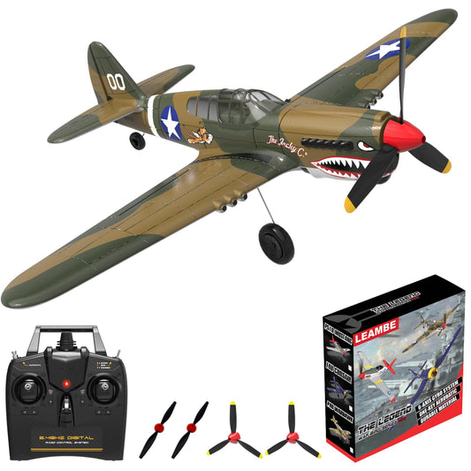 LEAMBE RC Plane ready to fly with simple controls for beginners.