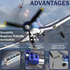 LEAMBE 15-inch wingspan RC plane for smooth handling and precise maneuvers.