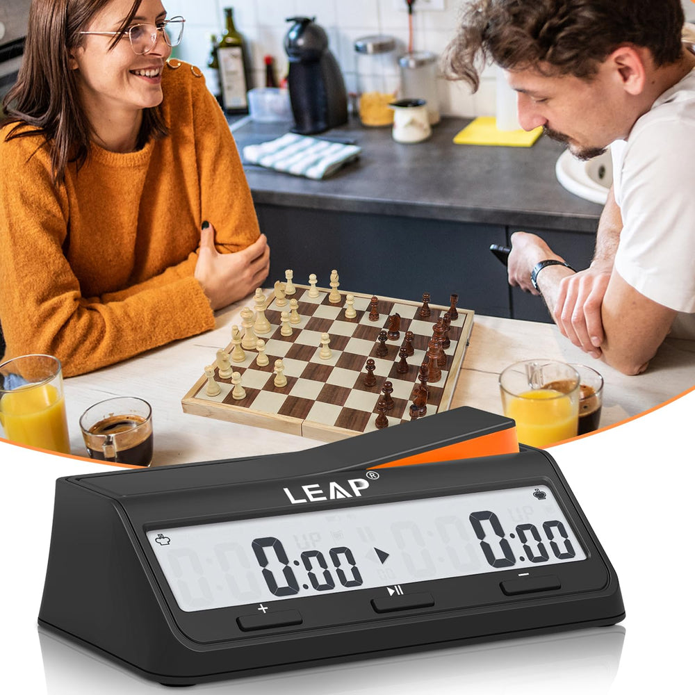 LEAP Chess Clock alarm feature ready to alert players when time expires.