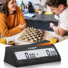 LEAP Chess Clock alarm feature ready to alert players when time expires.