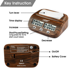 LEAP Chess Clock alarm function toggle signals end of period