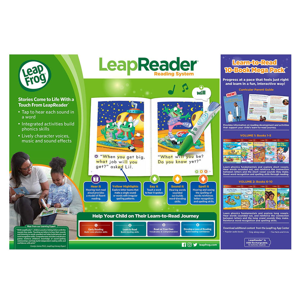 LeapFrog Age range 4-8 shown for family learning.