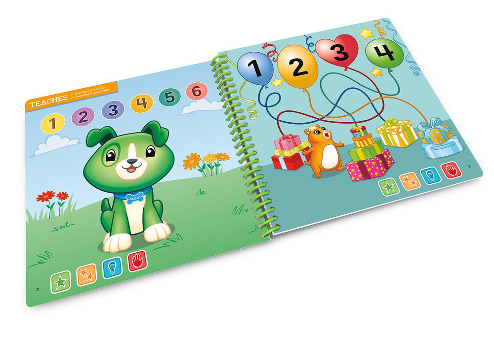 LeapFrog LeapStart 3D Scout and Friends Math Book on-screen animations illustrating numbers