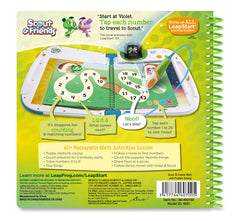 Close-up of stylus tapping action in LeapFrog LeapStart 3D Scout and Friends Math Book