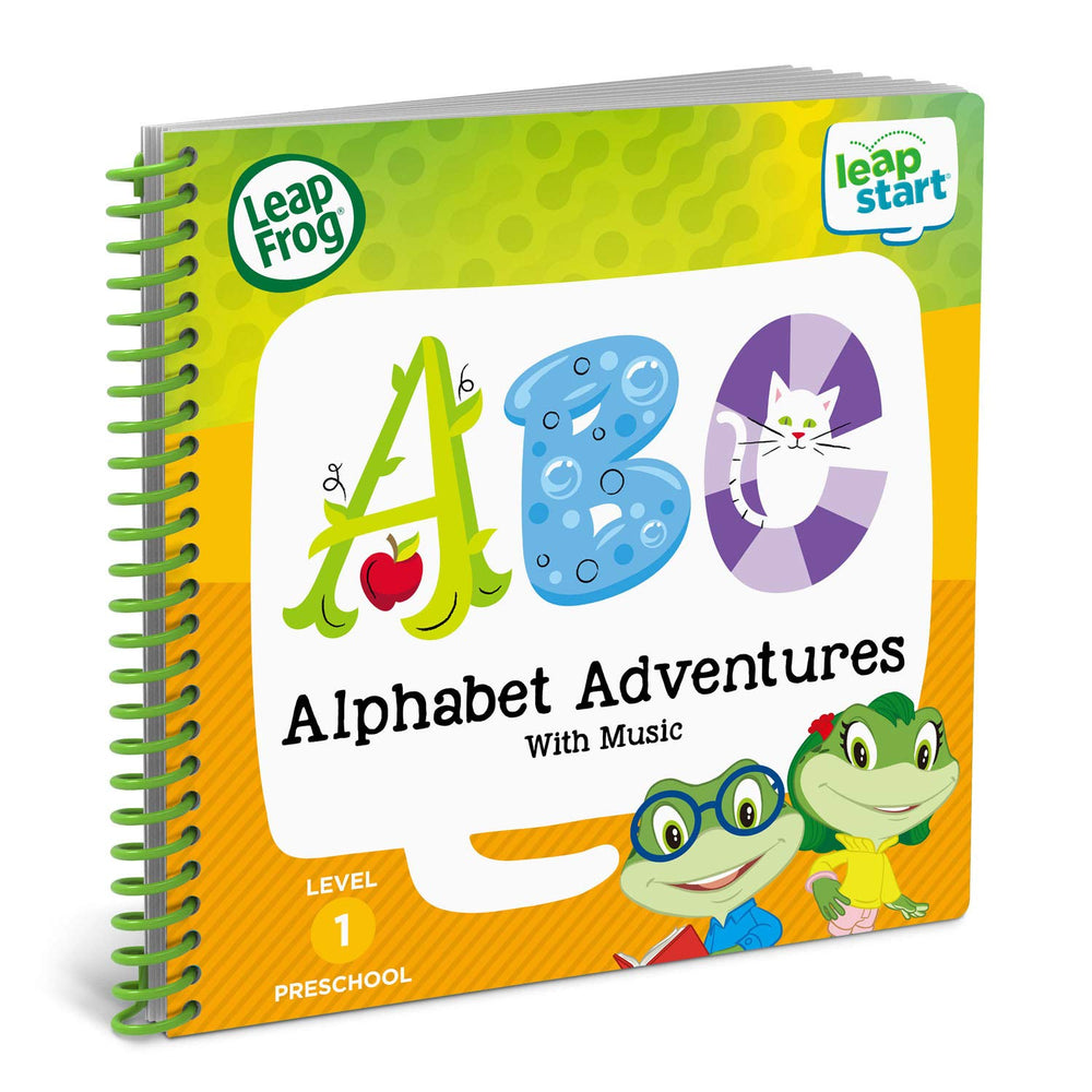LeapFrog LeapStart Alphabet Adventures dial interaction promotes vowel sound awareness during play.
