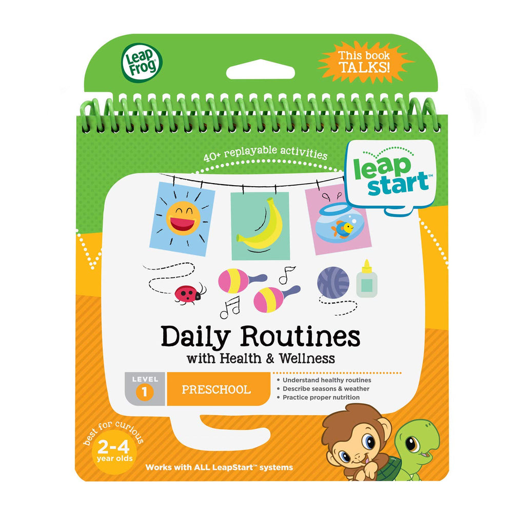 LeapFrog LeapStart daily routines book cover invites routine exploration