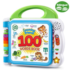 LeapFrog Learning Friends 100 Words Book pages open with colorful words to help kids learn.