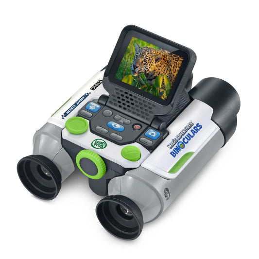 LeapFrog Magic Adventures Binoculars front view, kid-friendly design for outdoor exploration.
