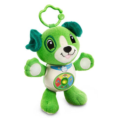 LeapFrog Sing and Snuggle Scout tummy-button glow highlights interactive play.