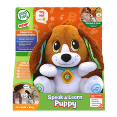 LeapFrog Speak and Learn Puppy songs reinforce letters and numbers