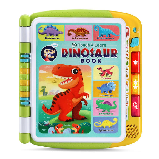 LeapFrog Touch and Learn Dinosaur Book cover sparks curiosity for preschoolers.