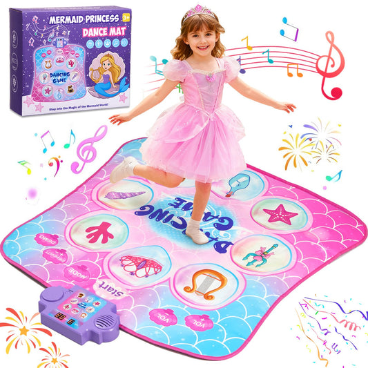 Leapio Dance Mat shows 9 light-up buttons energizing kids during active play.