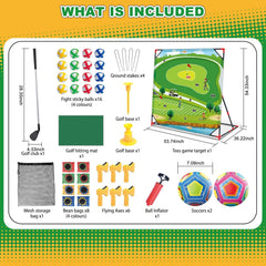 Learn2M Golf Game Play Set hitting mats support smooth practice on any surface