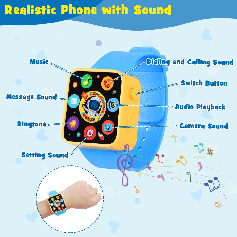 Learn2M pretend phone toy with lights enhances storytelling and counting