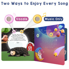 LEARNING BUGS Bedtime Songs lyrics pages—promotes sing-along and word recall