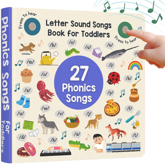 Learning Bugs Phonics Songs Book cover inviting screen-free learning.