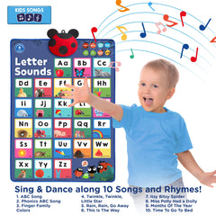 LEARNING BUGS Wall-mounted educational poster fits any classroom or home learning space
