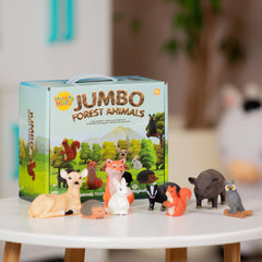Learning Minds badger figure promotes woodland habitat exploration during pretend play.