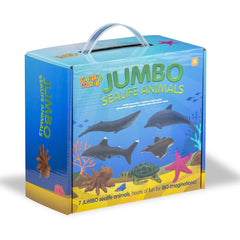 Learning Minds jumbo sea animals sea turtle toy encourages marine life exploration and dexterity.