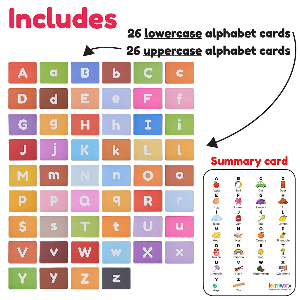 Learnworx bright design flash cards support visual development and attention