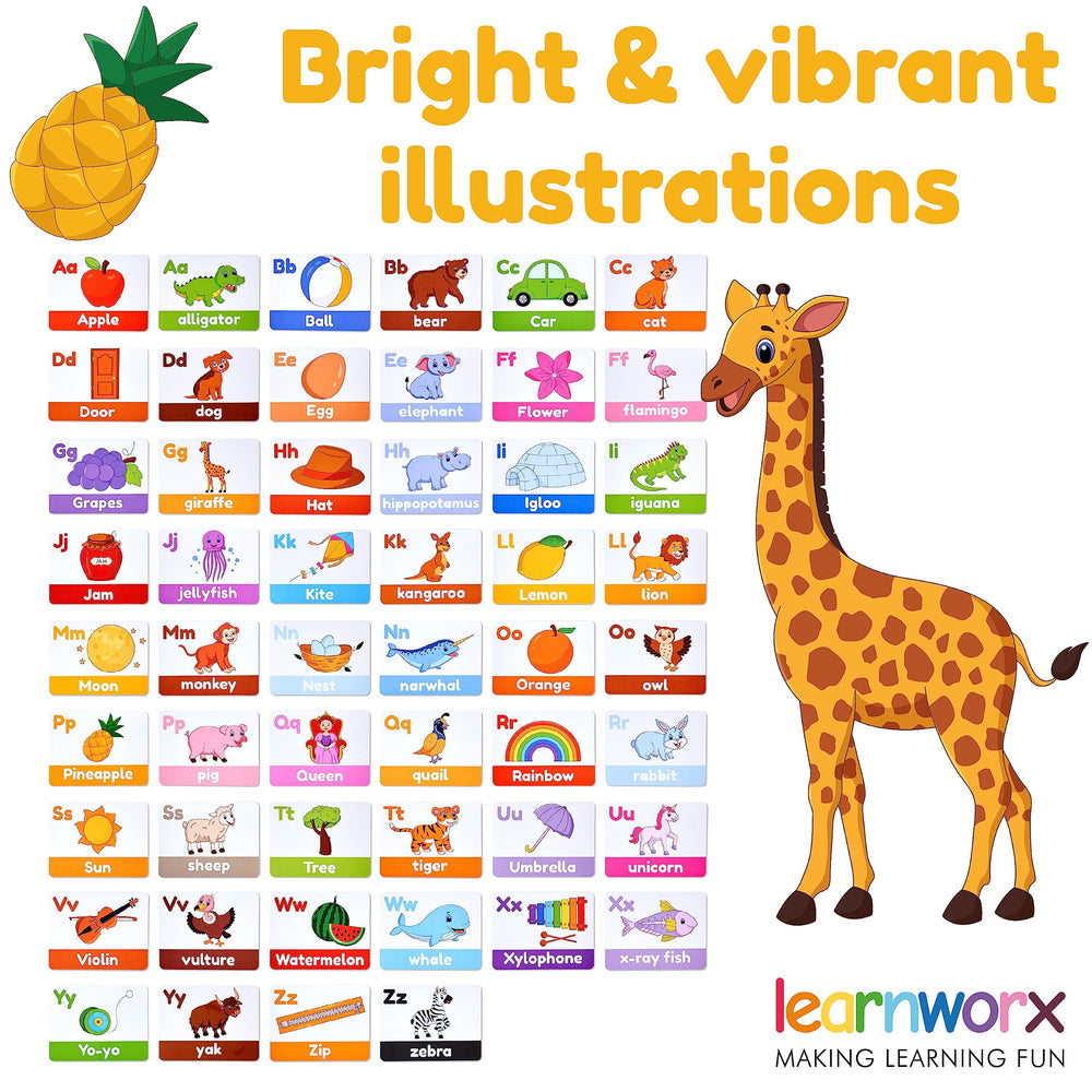 Learnworx object flashcards showing common items to build vocabulary