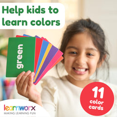 Learnworx toddler flash cards – reversible design supports progression from basics to more advanced tasks