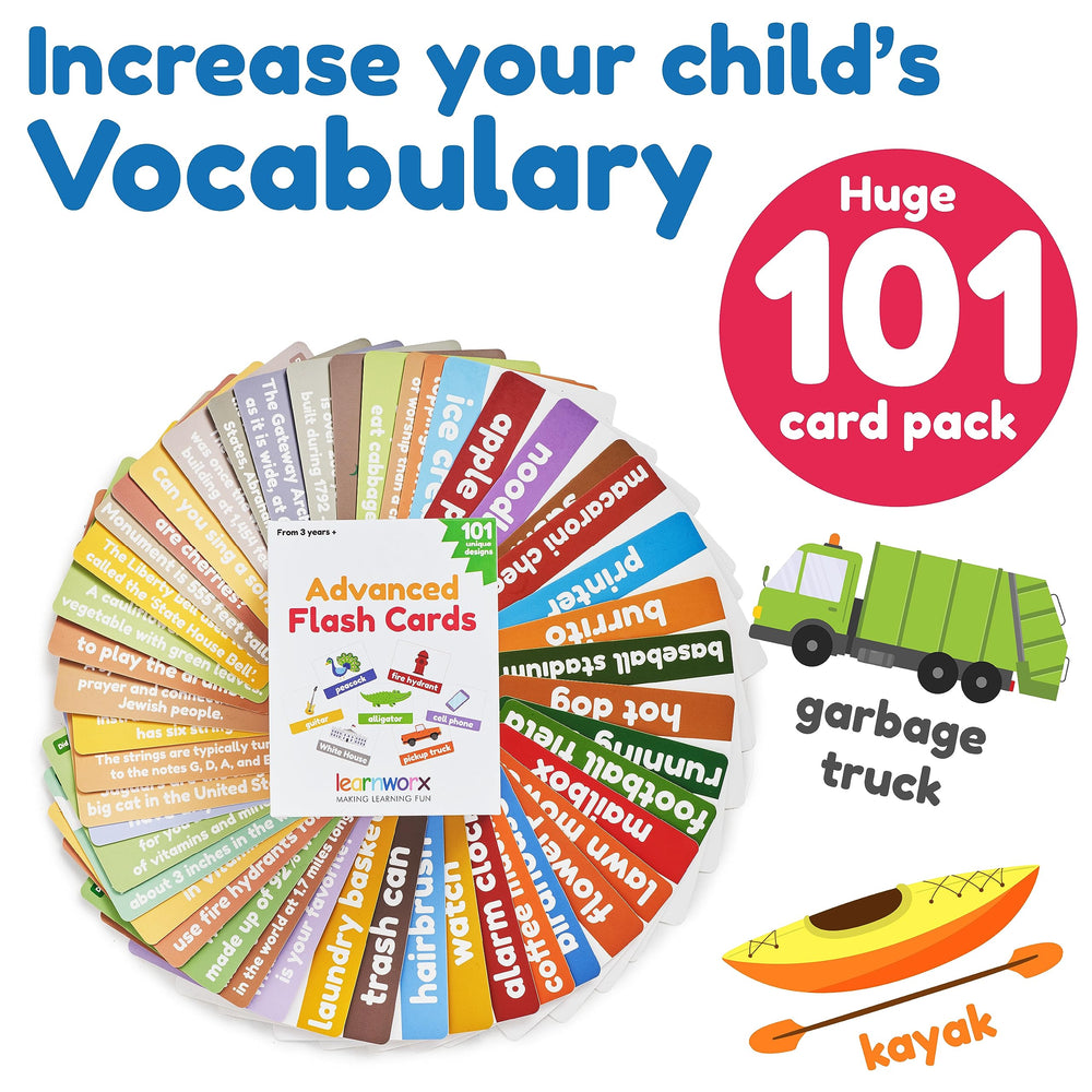 Learnworx Washington Monument card—familiar landmark boosts geography words.
