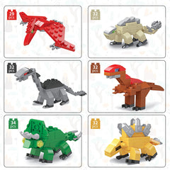 LEBOCADO Giant Triceratops assembly for display and storytelling.