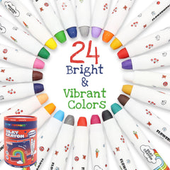 Lebze jumbo crayons ergonomic grip helps little hands color comfortably.