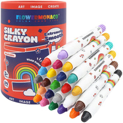 Lebze washable jumbo crayons 24 colors box offering safe, bright coloring for toddlers.