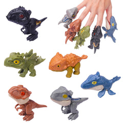 Ledorr 6pc dinosaur action figures with movable mouths for interactive playtime