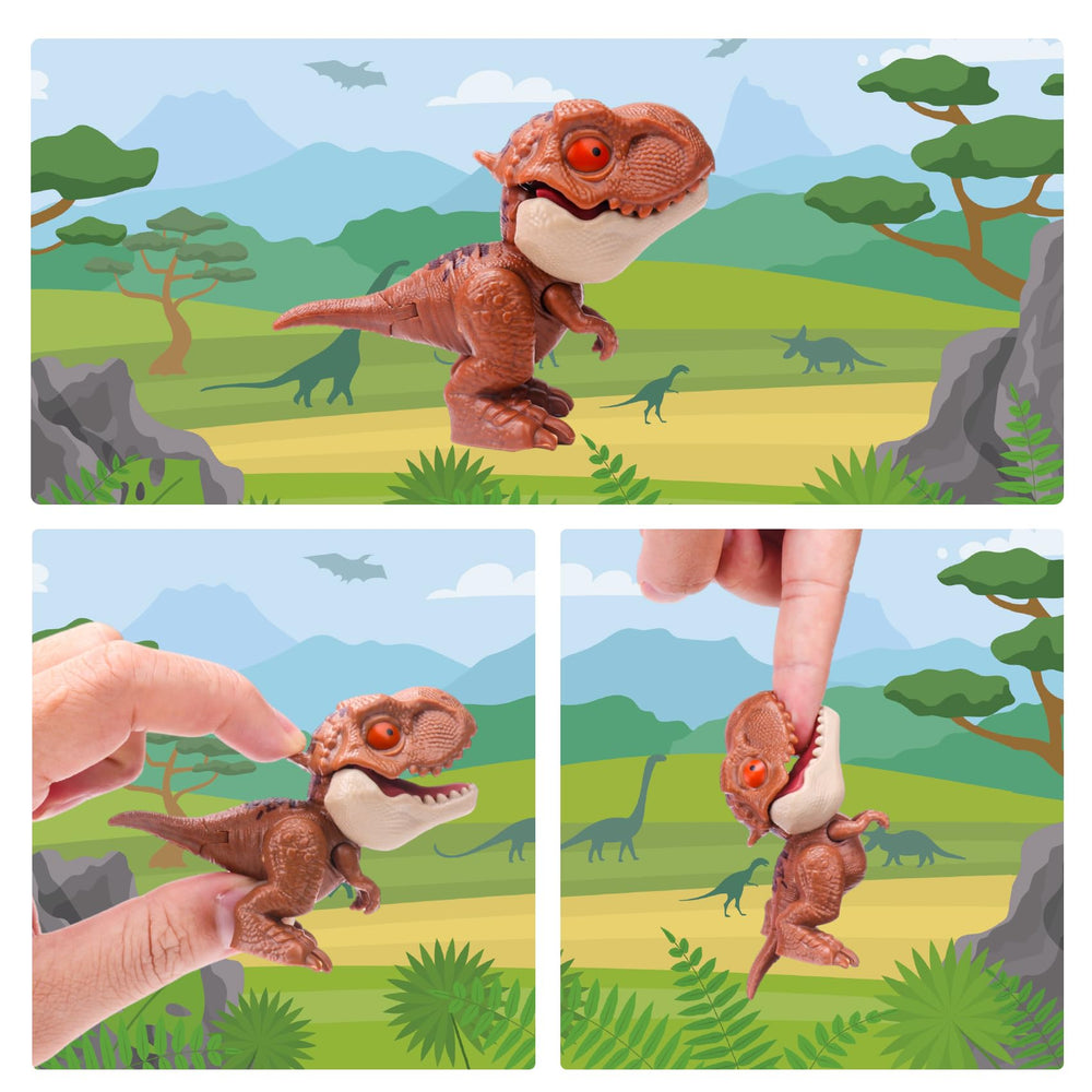 Ledorr Ankylosaurus toy with snapping mouth for safe, playful bites
