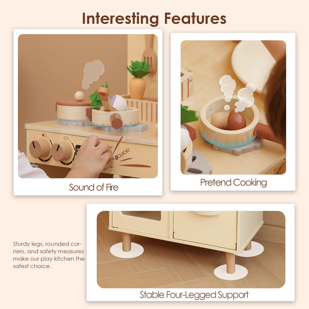 Leeshyah kitchen storage compartments help tidy up after playtime